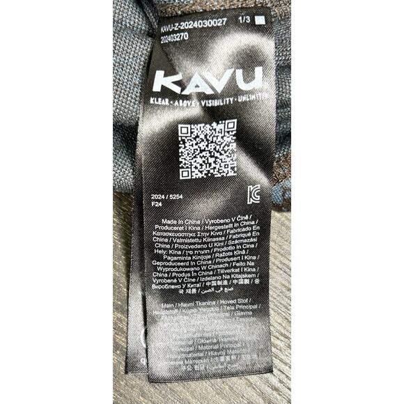 KAVU Men Narwhal Shirt L All Over Print Long Sleeve Button Up Mountain Scene - Picture 10 of 11